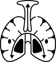 A sketchy style icon of diaphragm mechanics vector