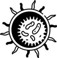 A hand drawn style icon of macrophage vector