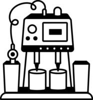 A drawing style icon of glue dispensing vector