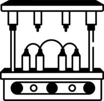 A sketchy style icon of filling machine vector