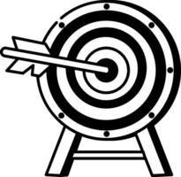 A sketchy style icon of archery target board vector