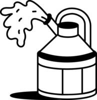 A hand drawn style icon of an oiler tool vector