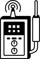 An icon of a gas detector designed in doodle style vector