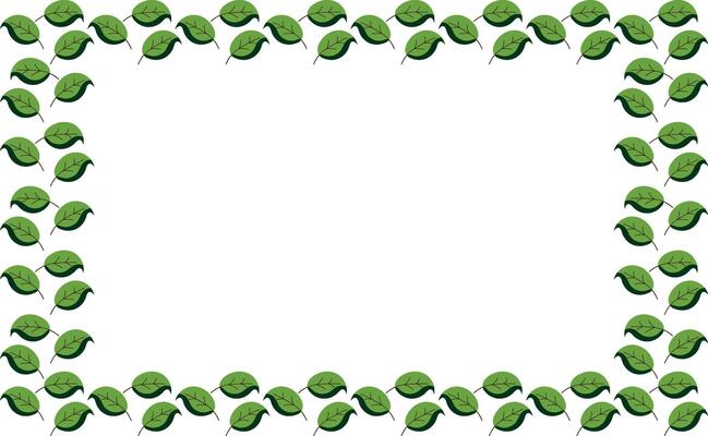 Simple rectangular leaf border.