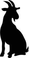 Goat Silhouette in Side View vector