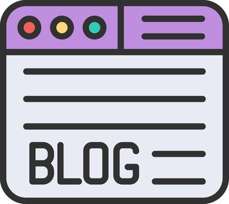 Blog App-Based UI Graphic