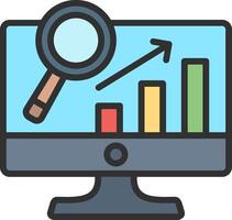 Data Analytics Stylish UX Piece vector