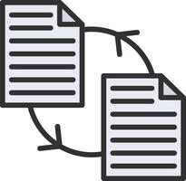 File Sharing Dark Mode Symbol vector