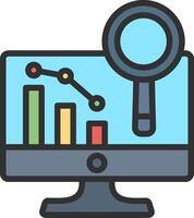 Analytics Futuristic App Badge vector