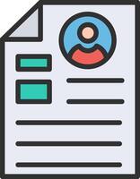User Data Handcrafted UI Symbol vector
