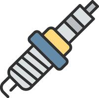 Spark Plug Modern Shape Graphic vector