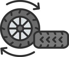 Tire Color Enhanced Graphic vector