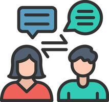 Communication Pixel Style Badge vector