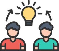 Collaboration Outlined Frame Object vector