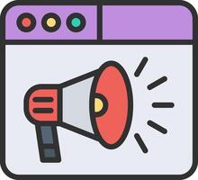 Loudspeaker Interactive UI Design vector