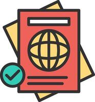 Passport 3D Rendered Symbol vector