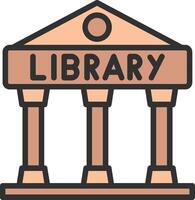 Library Sleek Visual Mark vector