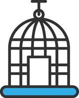 Cage Shadowed Flat Design vector