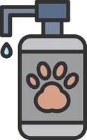 Pet Shampoo Web-Based Design Element vector