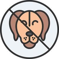 No Pets Minimal Graphic Visual vector