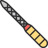 Nail File Minimal Graphic Visual vector