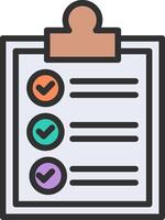 Checklist Modern Interface Badge vector