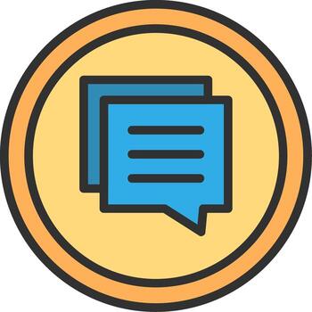 comentario agudo borde visual vector