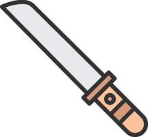Machete Interface Line Graphic vector