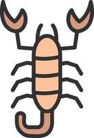 Scorpion Geometric Style Badge vector