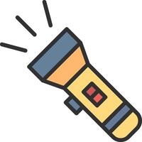 Flashlight Minimal Art Object vector