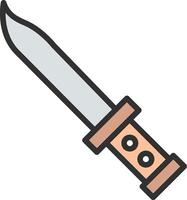 Knife Bright Tone Visual vector