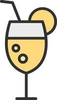 Cocktail Muted Tone Element vector