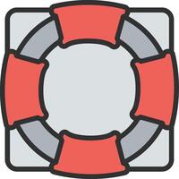 Lifebuoy Gradient Style Element vector