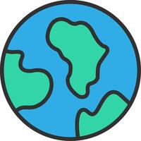 Planet Earth Color Enhanced Graphic vector