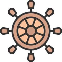 Helm Crisp Outline Artwork vector