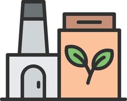 Eco Factory Compact Web Symbol vector