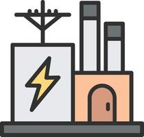 Electric Factory Neon UI Symbol vector
