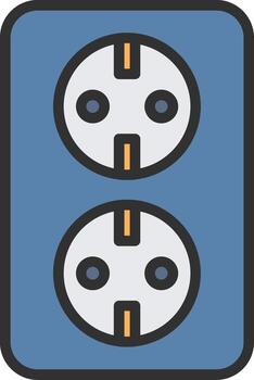 Socket Sharp Line Mark vector