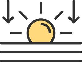Horizon Dark Mode Symbol vector