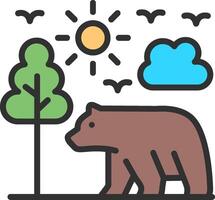 Bear Geometric App Mark vector
