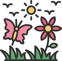 Summer Outlined Frame Object vector