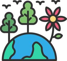 Green Earth Gradient Style Element vector