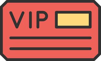 Vip Card Elegant Flat Illustration vector