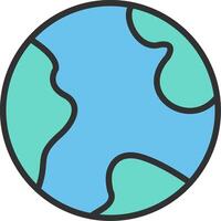 Globe Minimal Design Badge vector