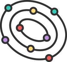 Galaxy Thin Graphic Shape vector