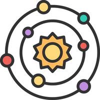 Solar System Gradient Style Element vector