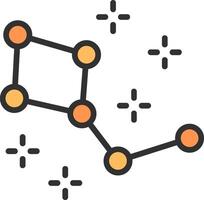 Constellation Modern Color Symbol vector
