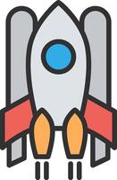 Spaceship Pastel Tone Form vector