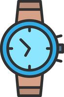 Wristwatch Hand-Drawn Sketch Symbol vector