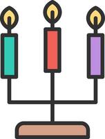 Candlestick 3D Rendered Symbol vector